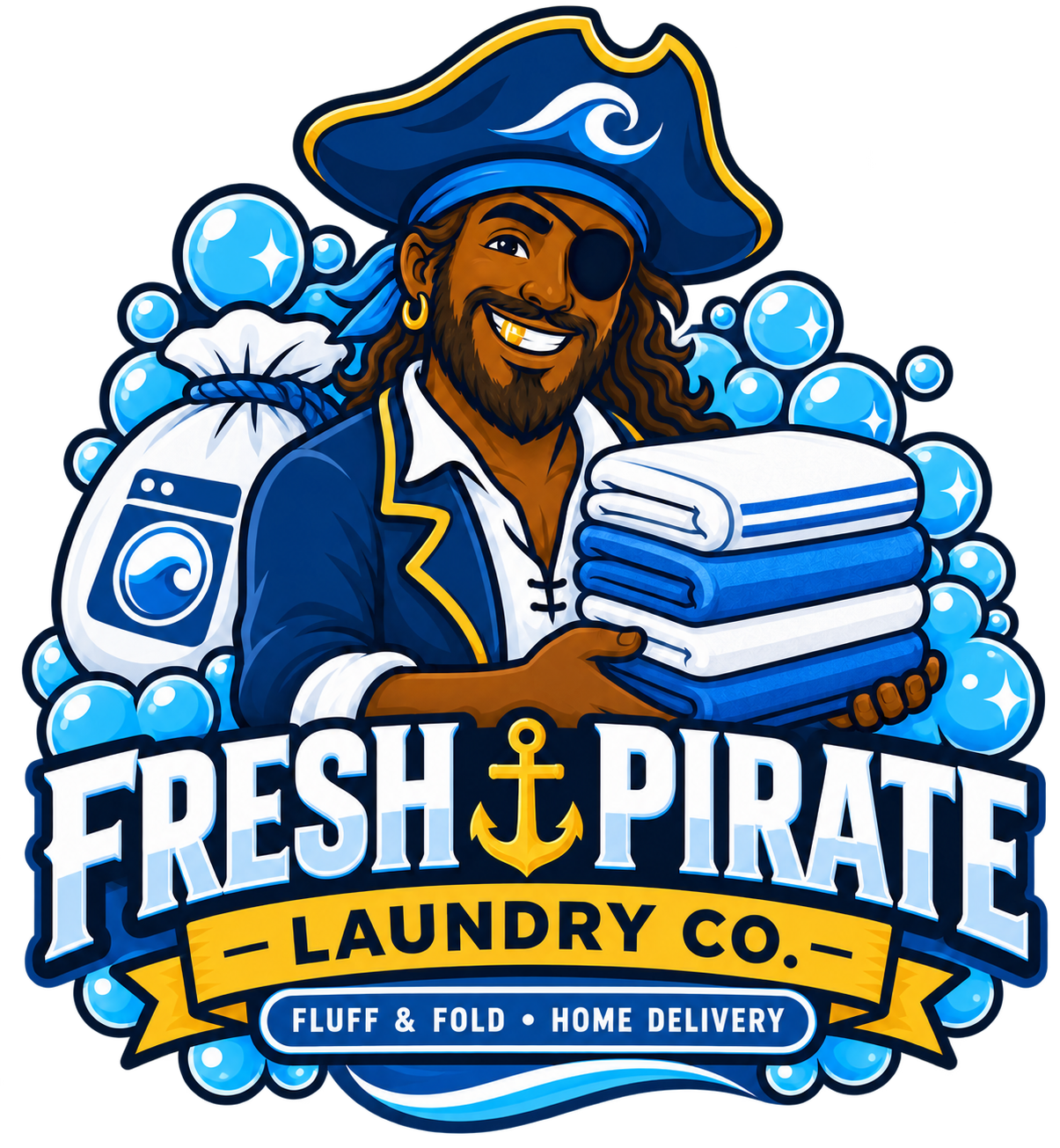 Captain Clean Belafonte, Fresh Pirate Laundry mascot